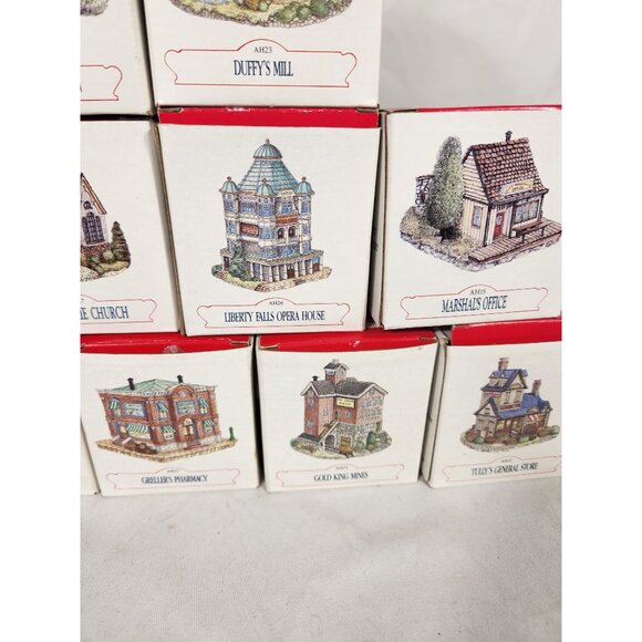 NOS 1990's The Americana Collection 12 Piece MIni Town Collectables - Picture 6 of 14